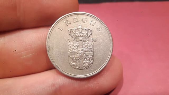 DENMARK 1963 1 KRONE Coin VALUE + REVIEW смотреть онлайн
