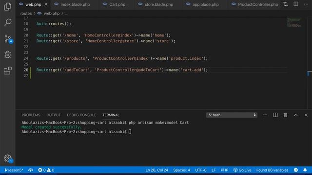 Shopping Cart using Laravel 6 and Stripe Payment( Adding products to Cart) - Part 6 смотреть онлайн