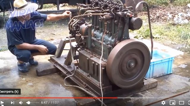 ЗАПУСК ДИЗЕЛЬНОГО ДВИГАТЕЛЯ ВОЗДУХОМ смотреть онлайн