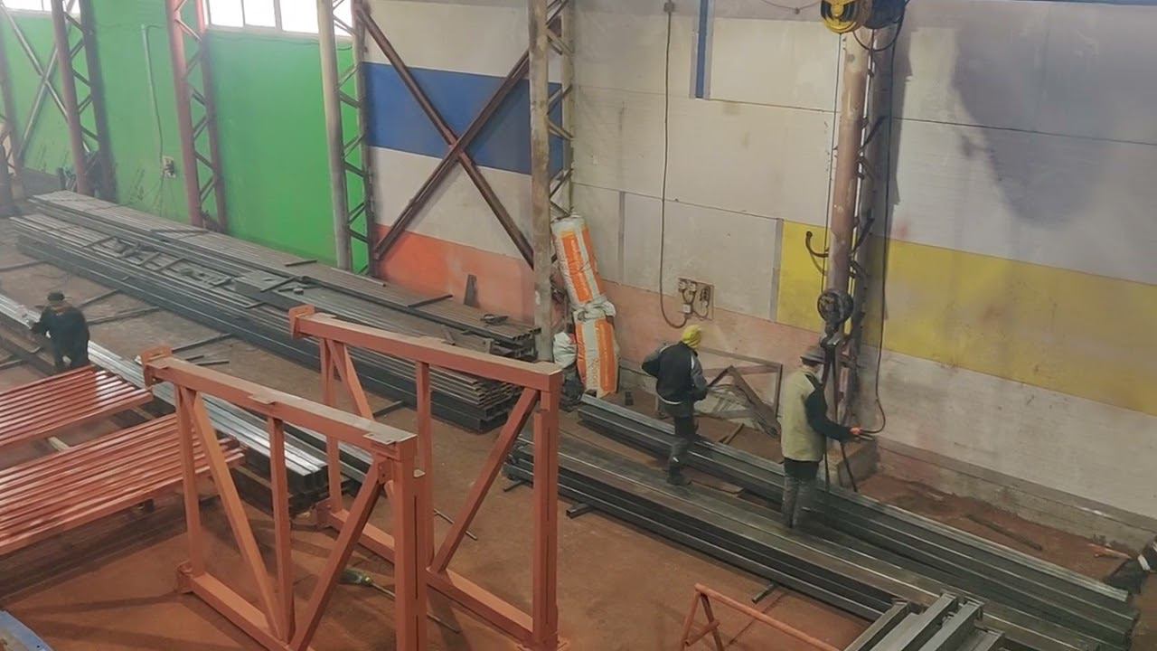 Производство металлоконструкций в цехе смотреть онлайн