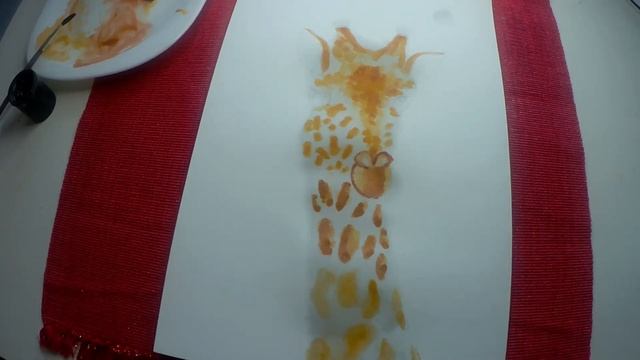 Рисуем Жирафа акварелью/Girafa con acuarela/Watercolor Giraffe смотреть онлайн