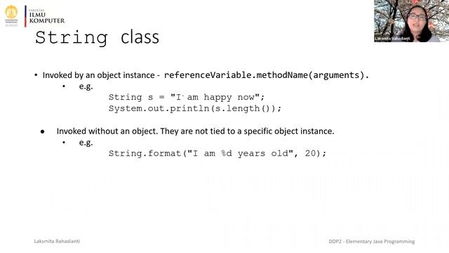 DDP2 B 2021 - Sesi Sinkronus Week 2: Elementary Java Programming (Java Classes, Loops) смотреть онлайн