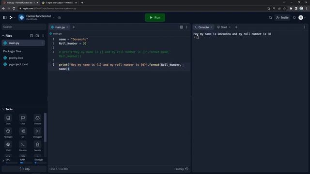 Format Function in Python Hindi смотреть онлайн