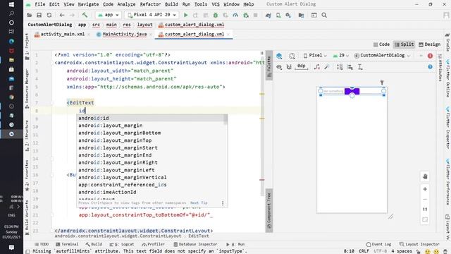 How to create custom Alert Dialog in Android Studio. смотреть онлайн