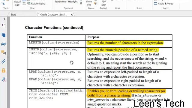 SQL 11g Tutorial in Bangla # 13 Character functions in SQL Statement смотреть онлайн