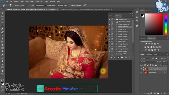 1-Click Automatic Vintage Wedding Effects Photoshop Actions Download смотреть онлайн