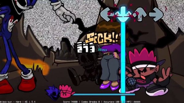 Friday Night Funkin' - Black Sun but everytime it's EXE turn a Different Skin Mod is used