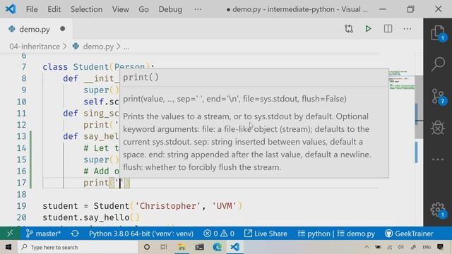 Demo: Inheritance | More Python for Beginners [9 of 20] смотреть онлайн