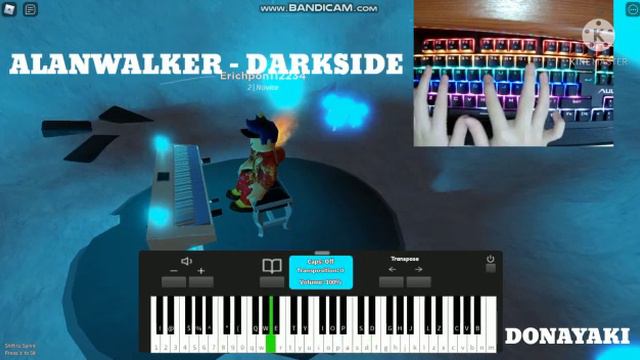 Alanwalker - Darkside | Roblox Piano [ Cover Keyboard ] easy смотреть онлайн