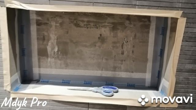 #Все этапы монтажа мозайки из керамогранита [ зона душа ] ч. 2 - ая из цикла (монтаж ванной комнаты смотреть онлайн