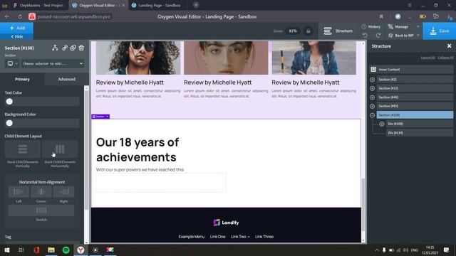 Создание Landing Page в Oxygen. Перенос из Figma. Часть 2 смотреть онлайн