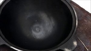 Купили чугунный казан. Как его подготовить?