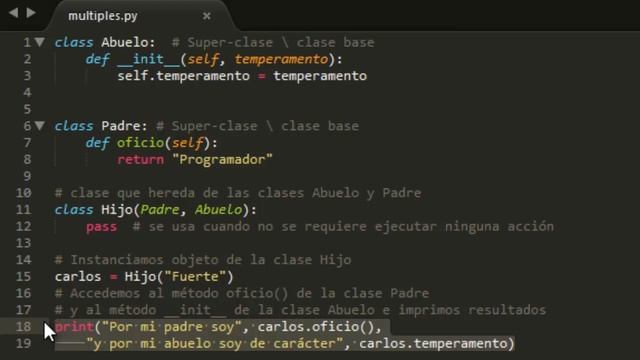 Cursos de Python #18 - Herencia Multiple смотреть онлайн