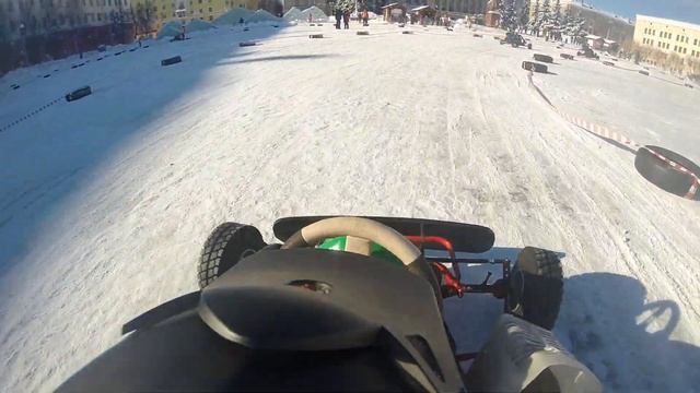 Зимний картинг 5 этап кубка Кировской области 3 заезд 23 02 2019 Киров смотреть онлайн