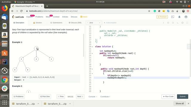 LeetCode 559 Maximum Depth of N ary Tree Explained In JAVA смотреть онлайн