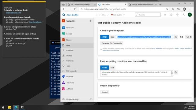 Instalar git, clonar el repo remoto a local, modificar el repo local y subir cambios al repo remoto смотреть онлайн