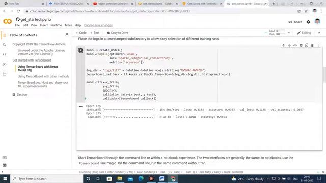 Use of Tensor board in deep learning with MNIST dataset in Google Colab смотреть онлайн