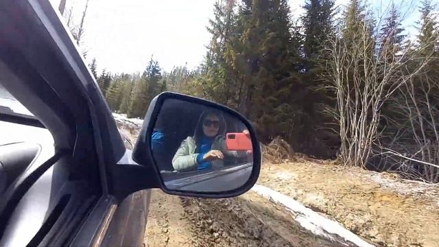 Дорога на водопады Белые мосты и Молочный Карелия весна 2022.