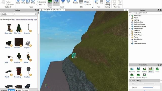Roblox Studio - Creating a simple mountain with smooth terrain смотреть онлайн