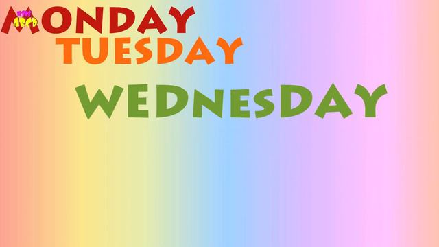 Days of the Week | Teach Weekday Names, Monday смотреть онлайн