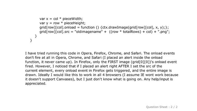 HTML : Drawing multiple images to a canvas using image.onload смотреть онлайн