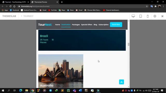 Tournest : Free Bootstrap 4 HTML5 Travel Agency Website Template смотреть онлайн