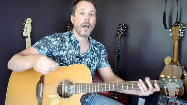 Secret Agent Man by Johnny Rivers - How To Play Guitar Lesson смотреть онлайн