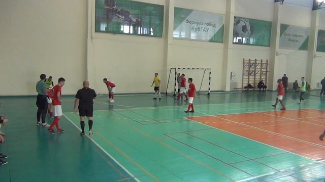 Осенний чемпионат г. Краснодара по мини-футболу 2023г. АЯКС - Олимп 1 Тайм смотреть онлайн