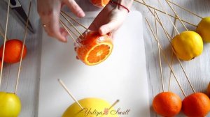 Фруктовый букет ☆ ПОДАРОК своими руками