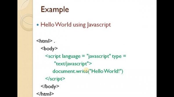Introduction of JavaScript - Web Programming Using PHP
