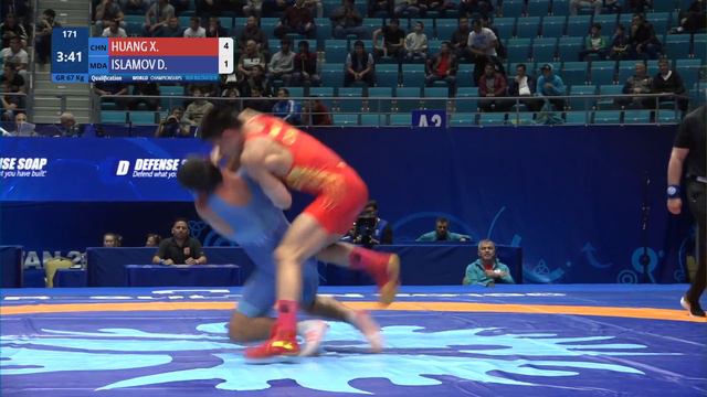 Qual. GR - 67 kg: X. HUANG (CHN) v. D. ISLAMOV (MDA) смотреть онлайн