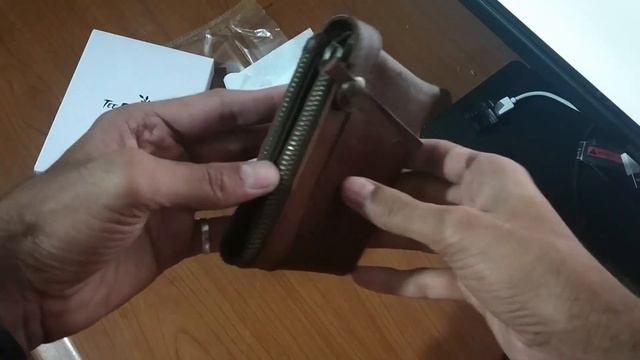Tee Ess 100% genuine leather Brown wallet under 500 rupees смотреть онлайн