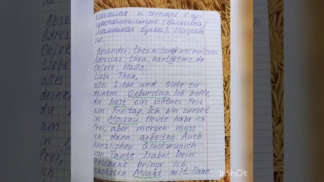 Немецкий язык.6 класс.Аверин.Рабочая тетрадь. Страница 42 смотреть онлайн