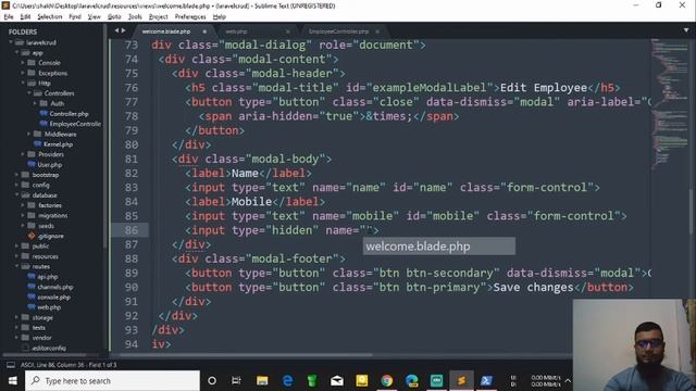 Laravel CRUD by Query Builder and Eloquent ORM with axios | Update data by Query Builder смотреть онлайн
