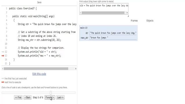 w3resource.com: Java String Exercise-27 смотреть онлайн
