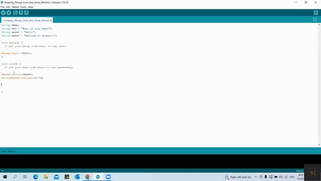Read Input and Print in Serial Monitor in Arduino and Proteus смотреть онлайн