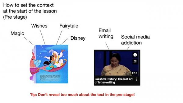 Tips for PDP framework lesson plans (TESOL listening and reading comprehension)