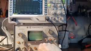 Работа осциллографа С1-72, сравнение с RIGOL DS1202z-e.