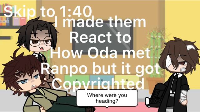 Dazai, Oda and Ango react//BSD//short like Chuuya TwT смотреть онлайн