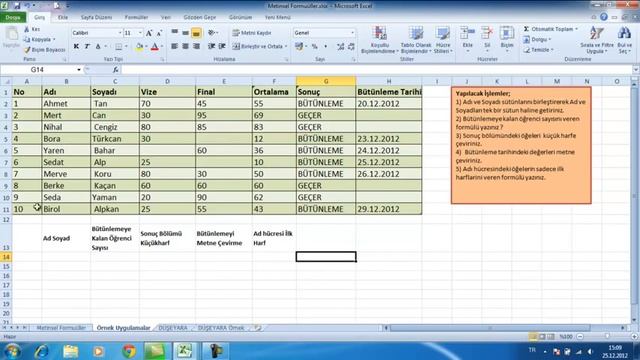 Excel Formüller смотреть онлайн