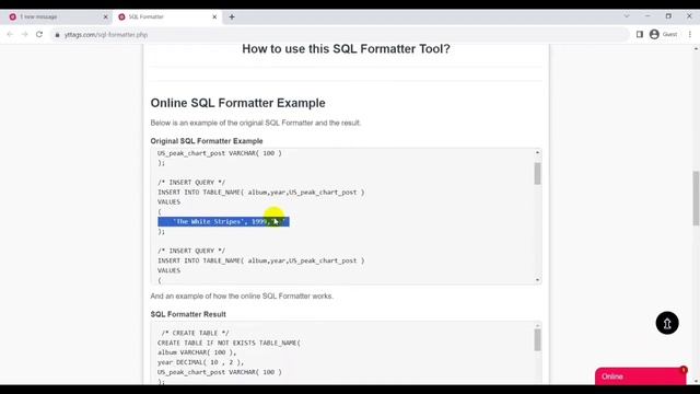 SQL Formatter & Beautifier Online | Format SQL Server Queries Easily смотреть онлайн
