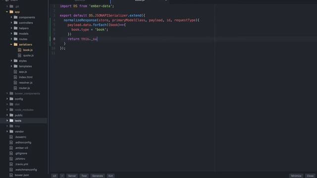 EmberScreencast 136 - Serializers: normalizeResponse смотреть онлайн