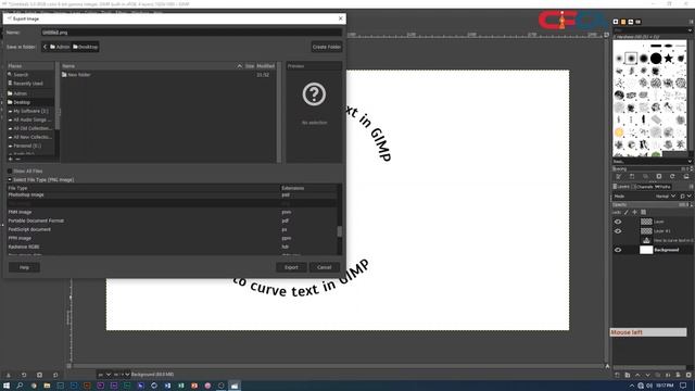 How to curve or bend text in GIMP || GIMP circular text - Clipping Path CA смотреть онлайн