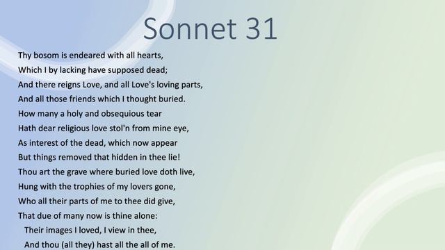 Sonnet 31 смотреть онлайн