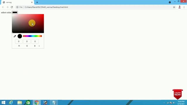 html tutorial for beginners in hindi || input type (DATE,TIME,COLOR) in html смотреть онлайн