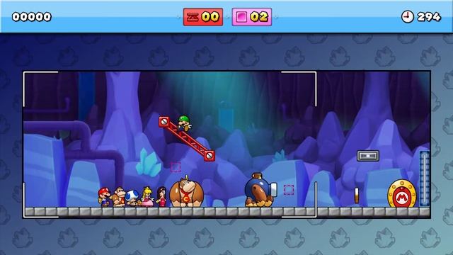 Mario Vs Donkey Kong: Tipping Stars: Community Level: Glitch 2!!!! смотреть онлайн