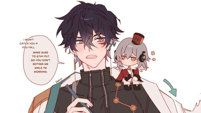 Trailblazer turned into a Chibi (Honkai: Star Rail) смотреть онлайн