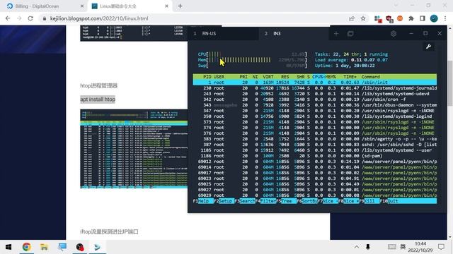 htop好用的Linux进程监控管理器 让高占用进程无处遁形！ смотреть онлайн