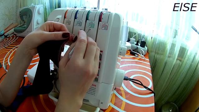 Настройка натяжения ниток у оверлока. Оверлок MERRYLOCK 005. смотреть онлайн