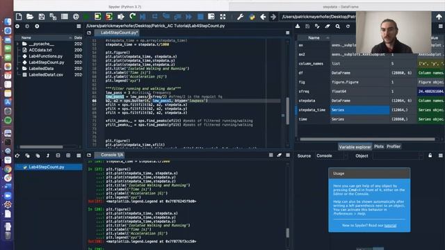 Step Counting Algorithm Python Tutorial смотреть онлайн
